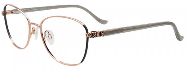 EasyClip EC684 Eyeglasses, 090 - Rose Gold & Black