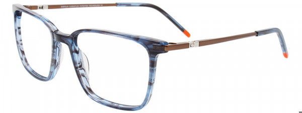 EasyClip EC678 Eyeglasses, 050 - Blue Marbled