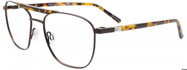 EasyClip EC674 Eyeglasses, 010 - Brown & Tortoise