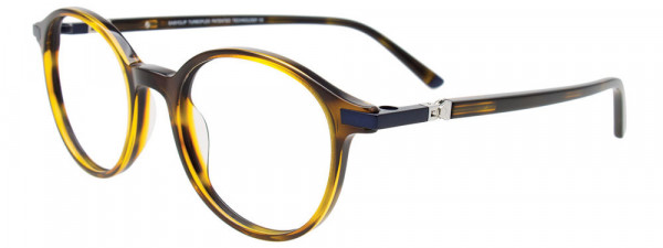 EasyClip EC647 Eyeglasses, 010 - Marble Brown & Blue