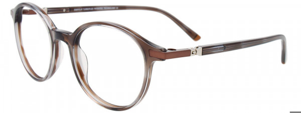EasyClip EC647 Eyeglasses, 020 - Greysh Brown & Brown