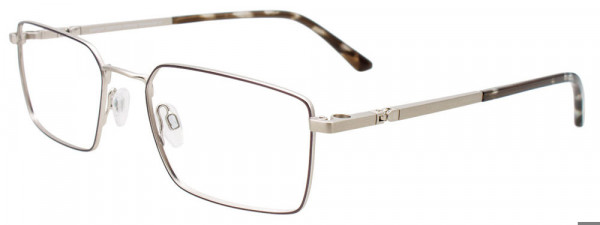 EasyClip EC645 Eyeglasses, 020 - Black & Silver