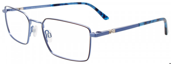 EasyClip EC645 Eyeglasses, 050 - Brown & Blue