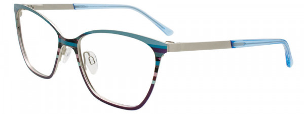 Takumi TK1289 Eyeglasses, 050 - Blue & Purple Accent Colors & Stripes
