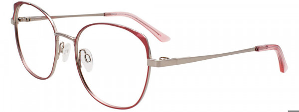 Takumi TK1280 Eyeglasses, 030 - Shiny Steel & Matt Rose