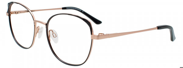 Takumi TK1280 Eyeglasses, 090 - Shiny Rose Gold & Matt Black
