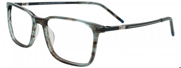 Takumi TK1263 Eyeglasses, 020 - Transparent Grey & Dark Blue