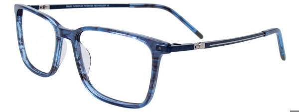 Takumi TK1263 Eyeglasses, 050 - Transparent Blue & Dark Grey