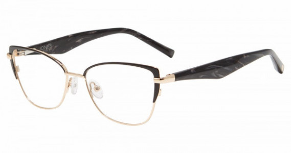 Jones New York VJON506 Eyeglasses, GOLD/BLACK (E672)