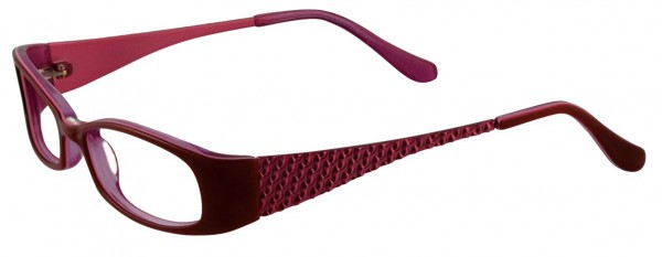 EasyClip EC112 Eyeglasses, SATIN RED AND SHINY FUSCHIA / CL