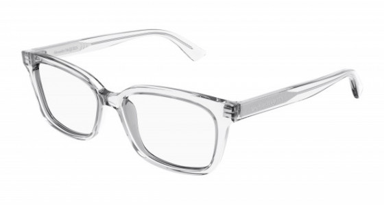 Alexander McQueen AM0464O Eyeglasses, 004 - CRYSTAL with TRANSPARENT lenses