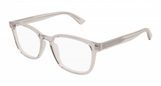 Alexander McQueen AM0462O Eyeglasses, 004 - NUDE with TRANSPARENT lenses