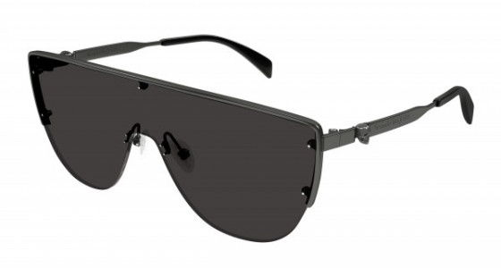 Alexander McQueen AM0457S Sunglasses, 001 - GUNMETAL with GREY lenses
