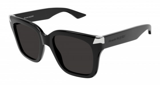 Alexander McQueen AM0440S Sunglasses, 001 - BLACK with GREY lenses