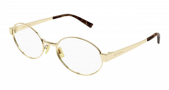 Saint Laurent SL 692 OPT Eyeglasses, 002 - GOLD with TRANSPARENT lenses