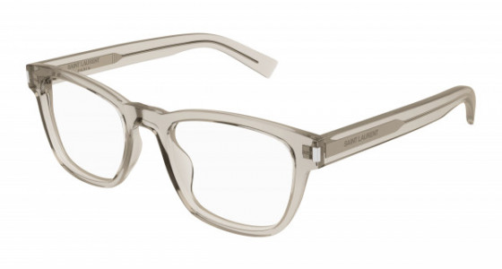 Saint Laurent SL 664 Eyeglasses, 003 - BEIGE with TRANSPARENT lenses