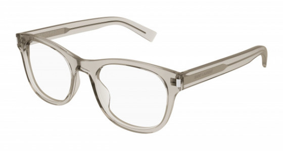 Saint Laurent SL 663 Eyeglasses, 006 - BEIGE with TRANSPARENT lenses