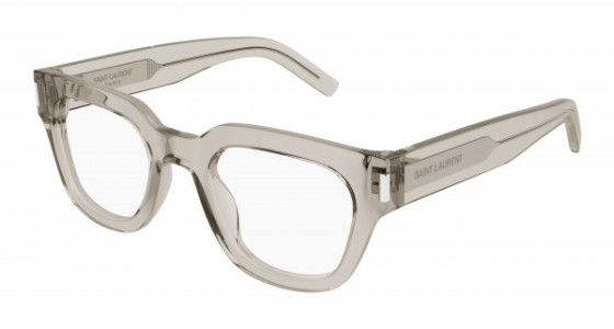 Saint Laurent SL 661 Eyeglasses, 003 - BEIGE with TRANSPARENT lenses