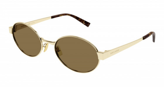 Saint Laurent SL 692 Sunglasses, 004 - GOLD with BROWN lenses