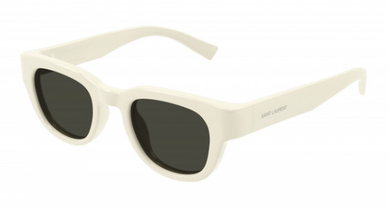 Saint Laurent SL 675 Sunglasses, 005 - IVORY with GREY lenses