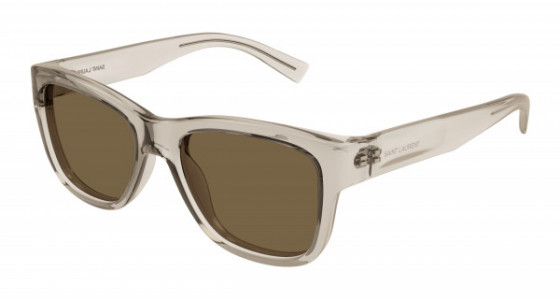 Saint Laurent SL 674 Sunglasses, 005 - BEIGE with BROWN lenses