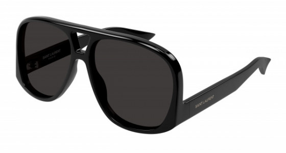 Saint Laurent SL 652 SOLACE Sunglasses, 001 - BLACK with GREY lenses