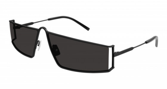 Saint Laurent SL 606 Sunglasses, 001 - BLACK with BLACK lenses