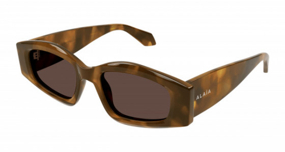 Azzedine Alaïa AA0079S Sunglasses, 002 - HAVANA with BROWN lenses