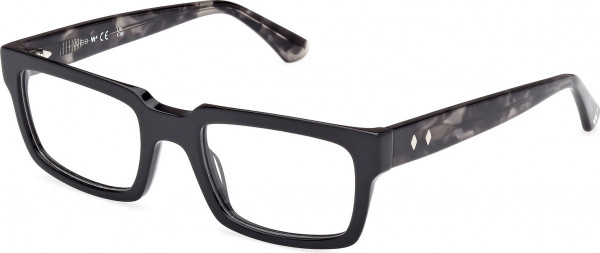 Web Eyewear WE5424 Eyeglasses, 005 - Shiny Black / Coloured Havana