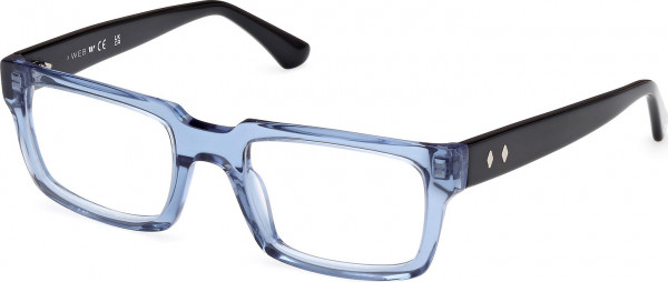 Web Eyewear WE5424 Eyeglasses, 090 - Shiny Light Blue / Shiny Black