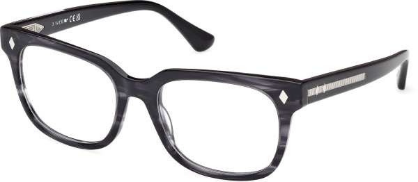Web Eyewear WE5397 Eyeglasses, 020 - Grey/Striped / Grey/Striped