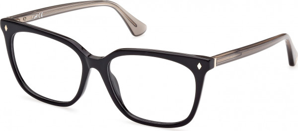 Web Eyewear WE5393 Eyeglasses, 005 - Shiny Black / Shiny Grey