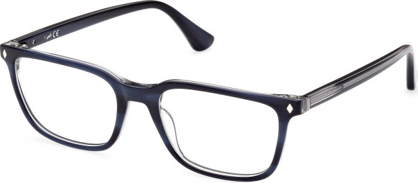 Web Eyewear WE5391 Eyeglasses, 092 - Blue/Striped / Blue/Monocolor