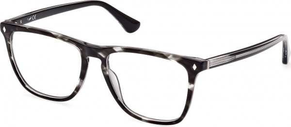 Web Eyewear WE5390 Eyeglasses, 005 - Black/Crystal / Black/Crystal
