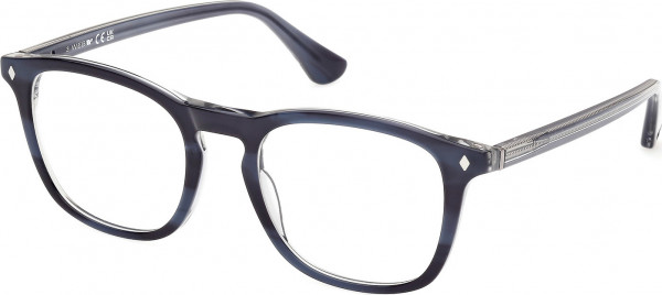 Web Eyewear WE5386 Eyeglasses, 092 - Blue/Striped / Blue/Striped