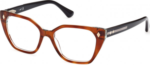 Web Eyewear WE5385 Eyeglasses, 053 - Blonde Havana / Black/Monocolor