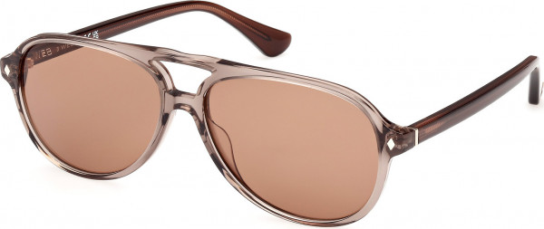 Web Eyewear WE0368 Sunglasses, 45E - Shiny Beige / Shiny Beige