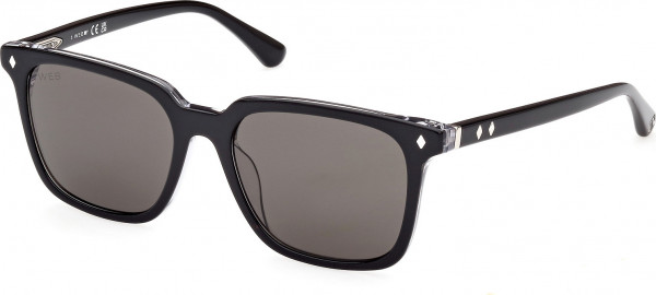 Web Eyewear WE0348 Sunglasses, 01A - Shiny Black / Shiny Black