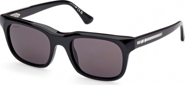Web Eyewear WE0336 Sunglasses, 05A - Black/Crystal / Black/Crystal