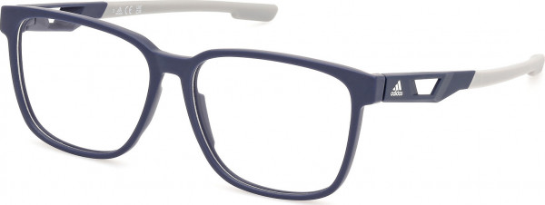 adidas SP5073 Eyeglasses, 092 - Matte Blue / Matte Blue