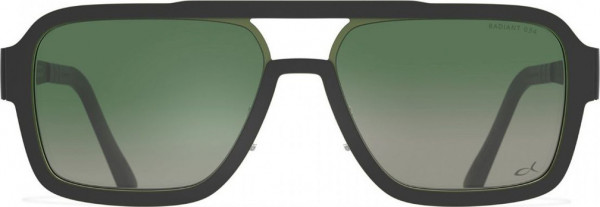 Blackfin Wanderlust [BF1010] Sunglasses, C1558 - Black/Green