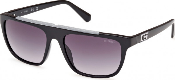 Guess GU00122 Sunglasses, 01B - Shiny Black / Shiny Black