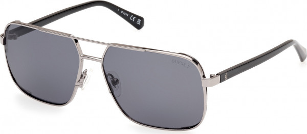 Guess GU00119 Sunglasses, 08D - Shiny Gunmetal / Shiny Gunmetal