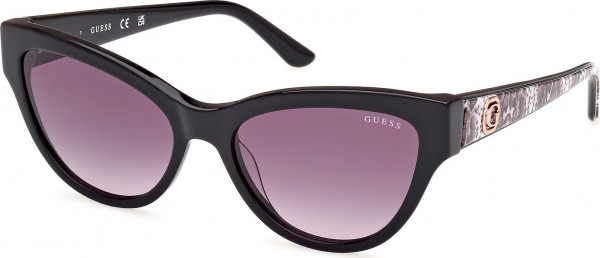 Guess GU00112 Sunglasses, 01B - Shiny Black / Shiny Black