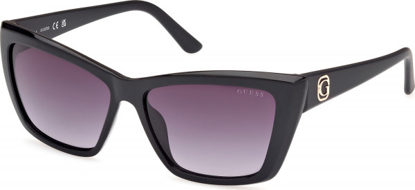 Guess GU00098 Sunglasses, 01B - Shiny Black / Shiny Black