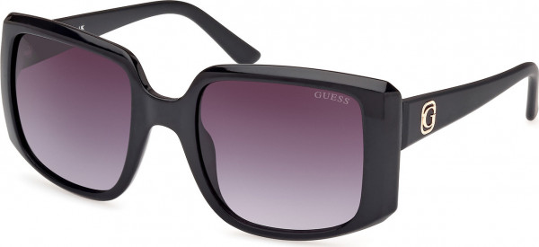 Guess GU00097 Sunglasses, 01B - Shiny Black / Shiny Black