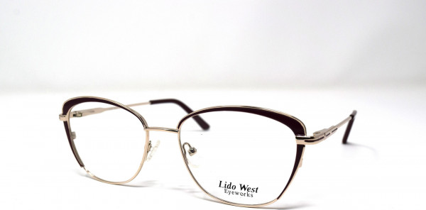 Lido West Rita *NEW* Eyeglasses, Plum/Gold