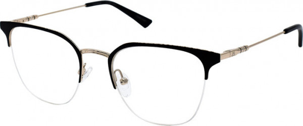 Jill Stuart Jill Stuart 445 Eyeglasses, SHINY BLACK/GOLD