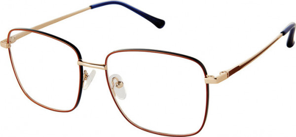 Jill Stuart Jill Stuart 442 Eyeglasses, CARAMEL GOLD NAVY