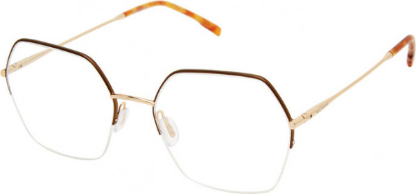 MOLESKINE Moleskine 2154 Eyeglasses, 79-GOLD/BROWN